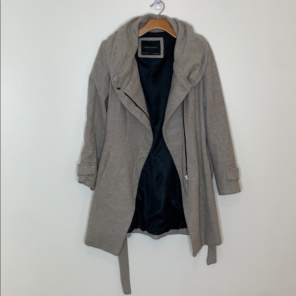 Zara Basic belted coat size medium - Picture 4 of 13